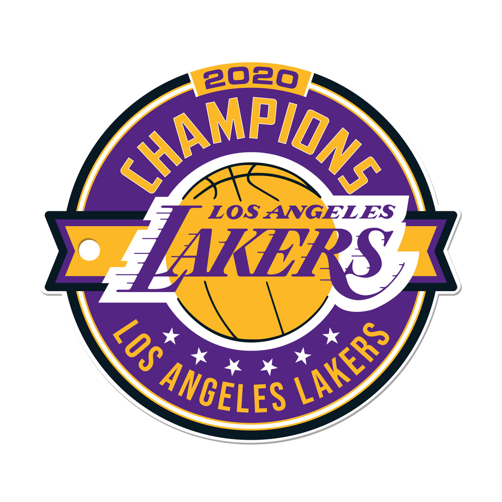 Los Angeles Lakers - 2020 Champions - Embossed Steel Street Sign