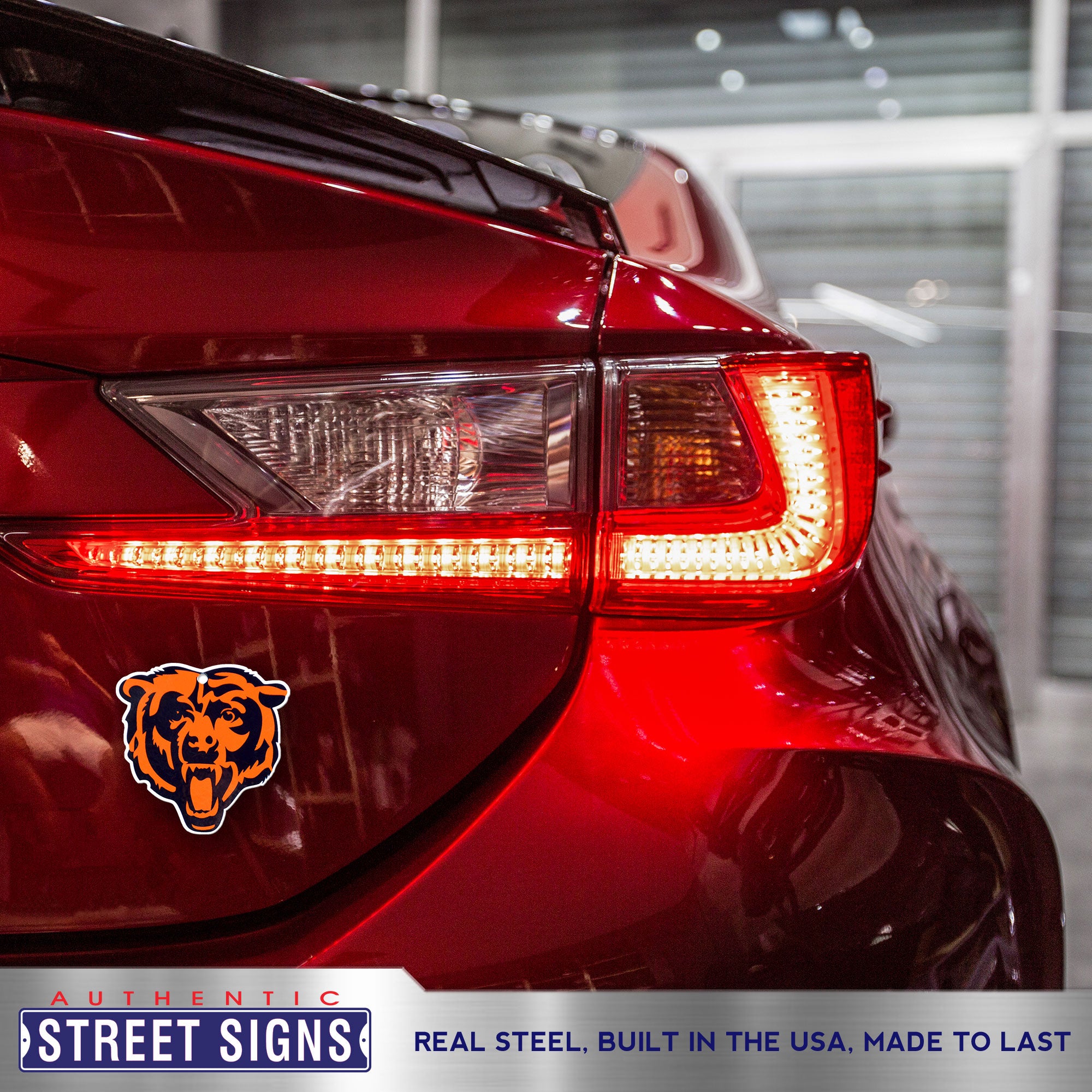 Chicago Bears - Bear Head Logo Steel Super Magnet