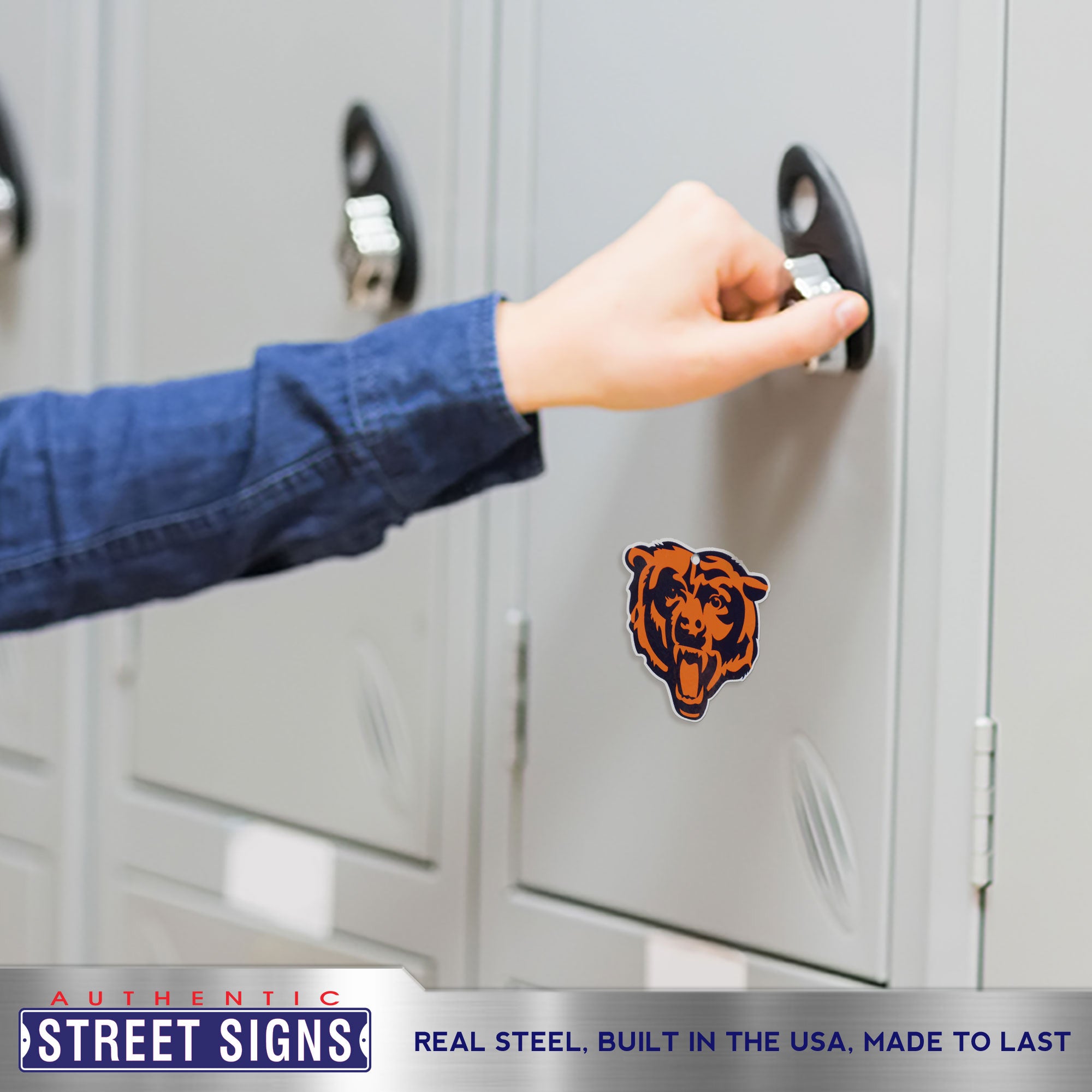 Chicago Bears - Bear Head Logo Steel Super Magnet