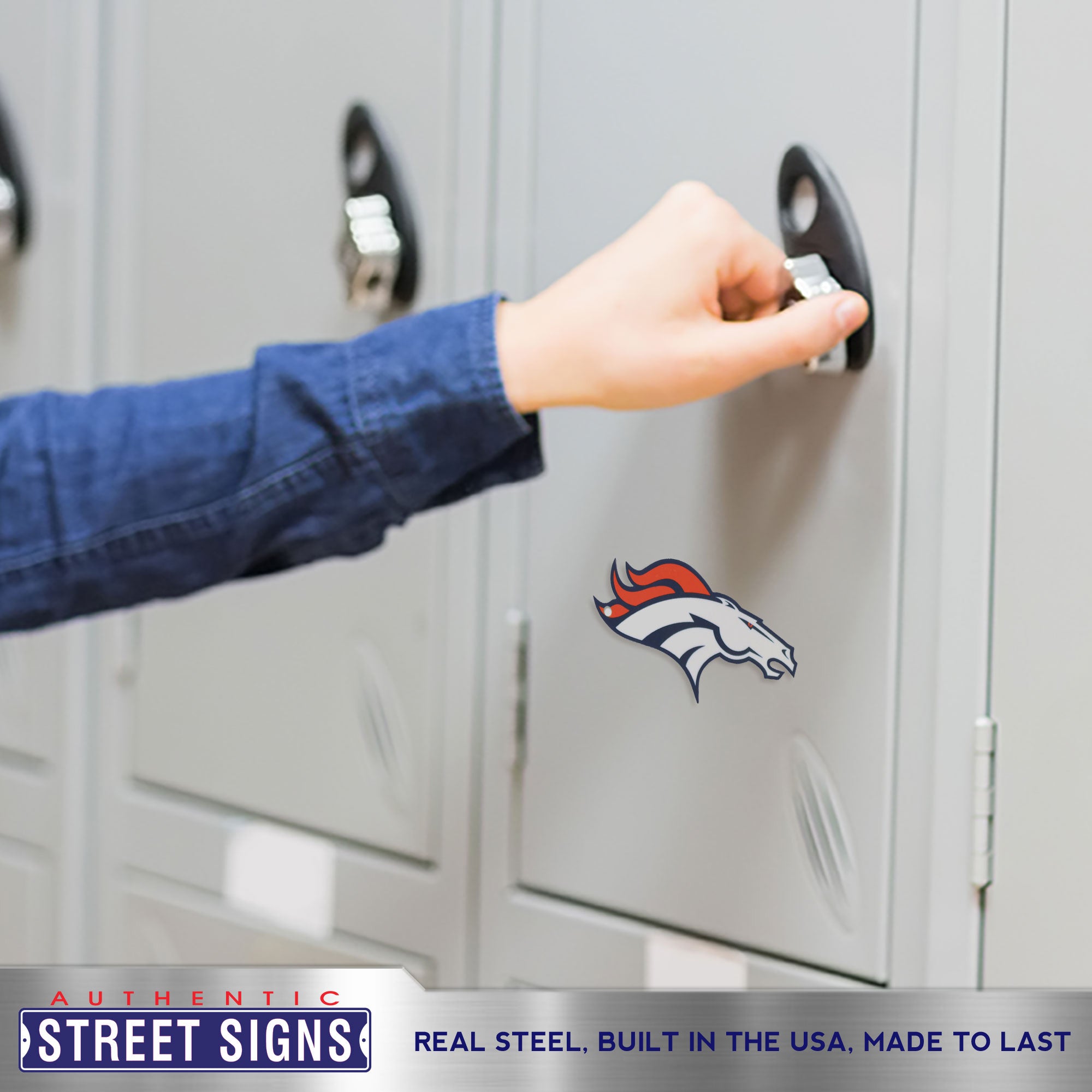 Denver Broncos Steel Super Magnet