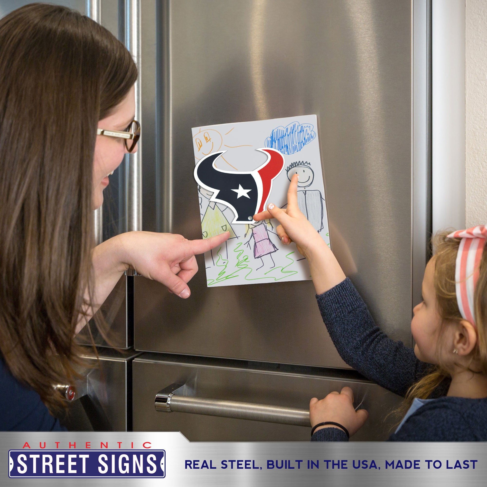 Houston Texans Steel Super Magnet