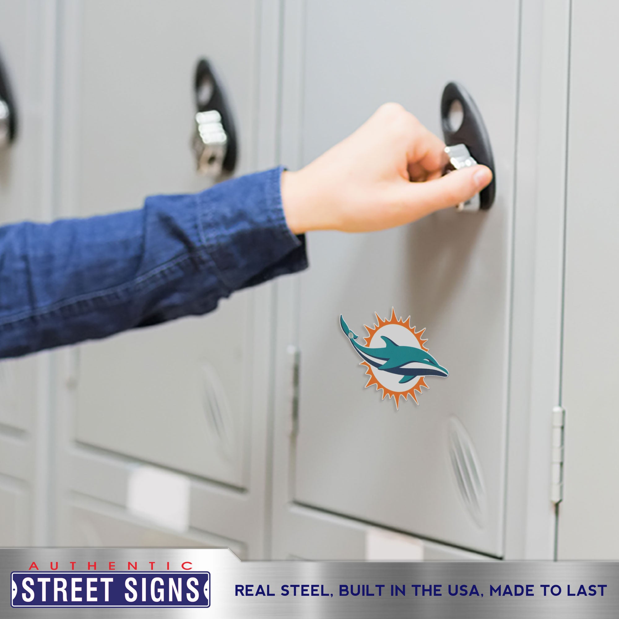Miami Dolphins Steel Super Magnet
