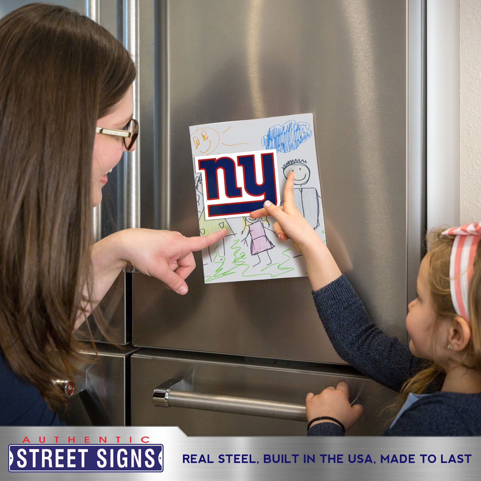 New York Giants Steel Super Magnet