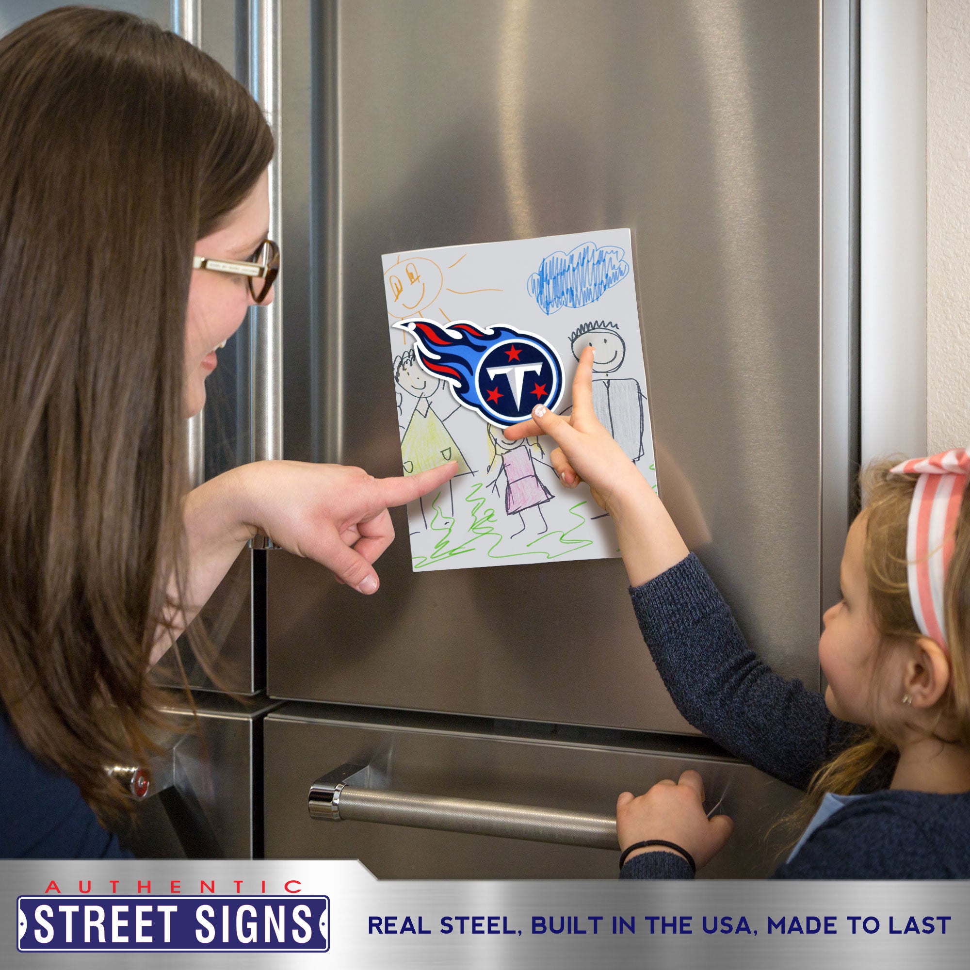 Tennessee Titans Steel Super Magnet