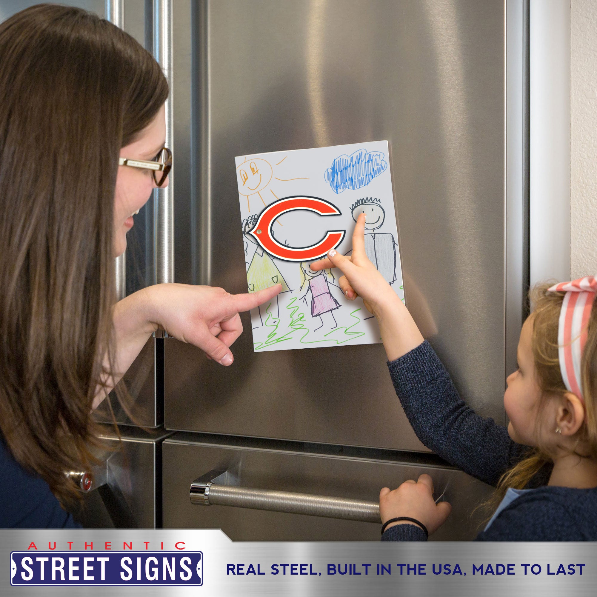 Chicago Bears Steel Super Magnet
