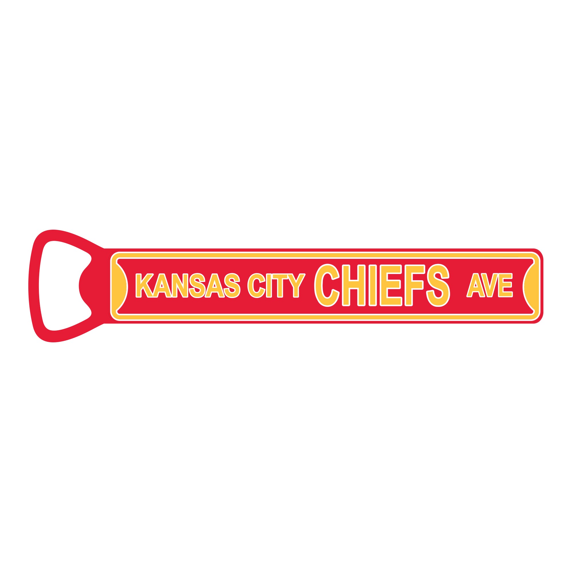 Kansas City Chiefs Steel Bottle Opener Super Magnet
