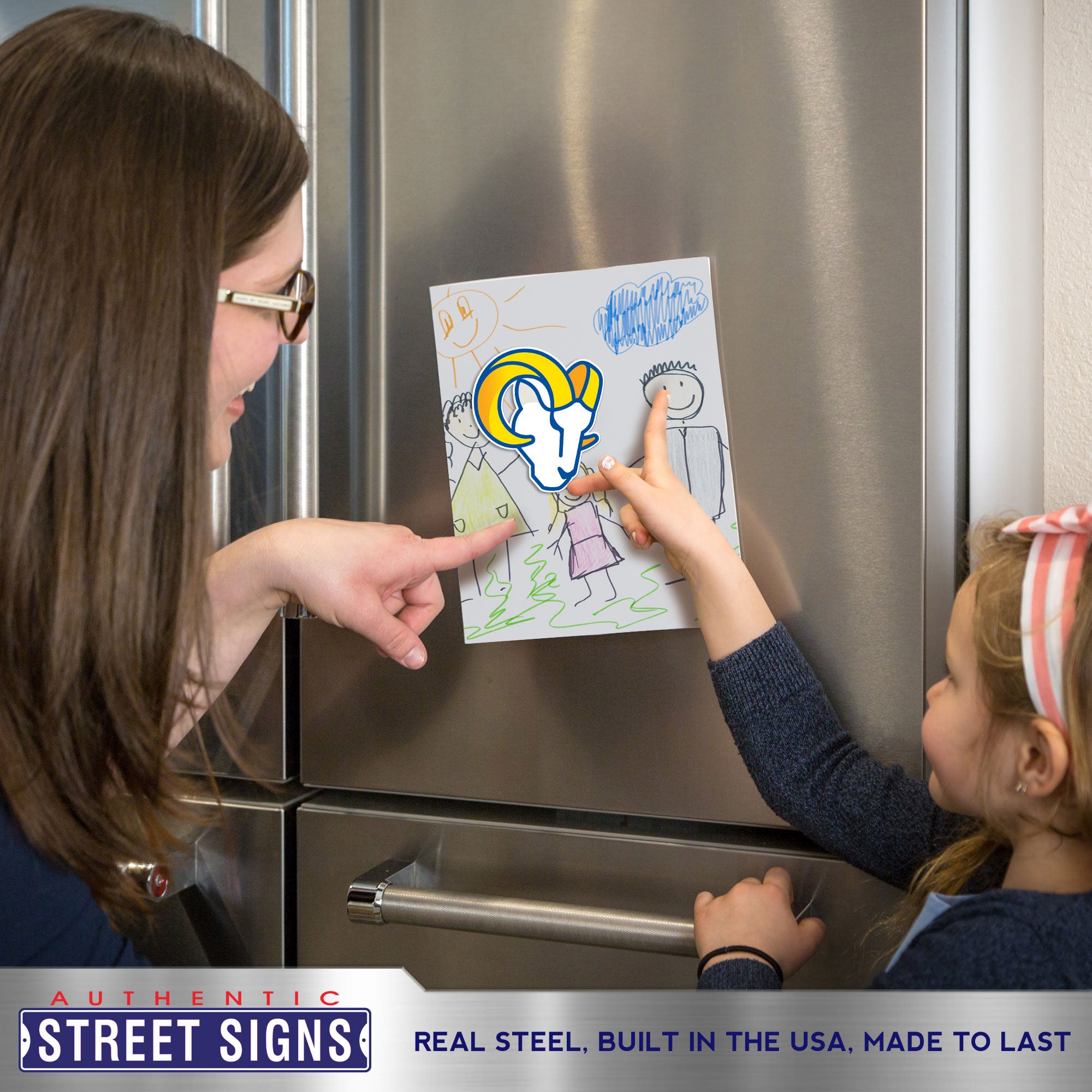 Los Angeles Rams Steel Super Magnet