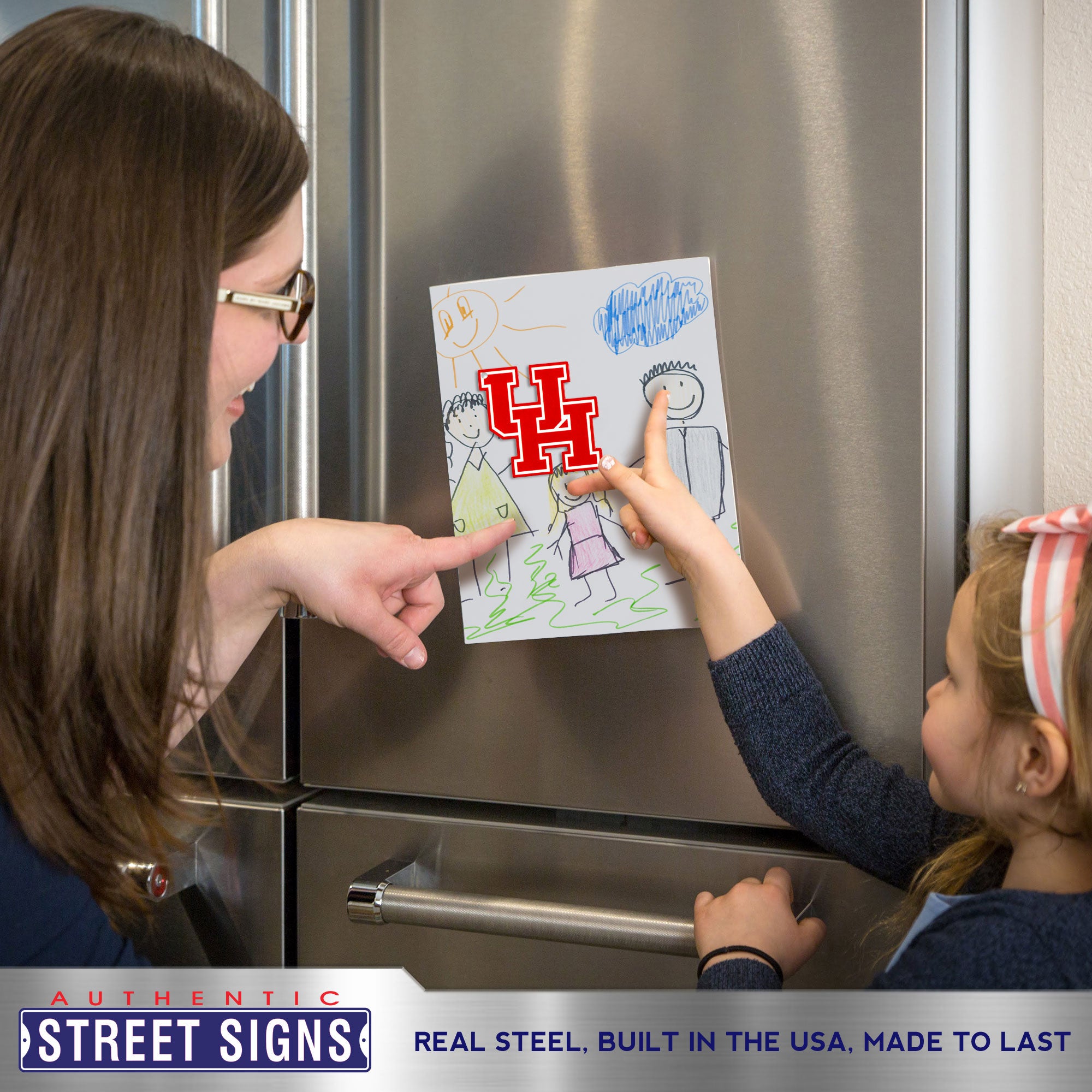 Houston Cougars Steel Super Magnet