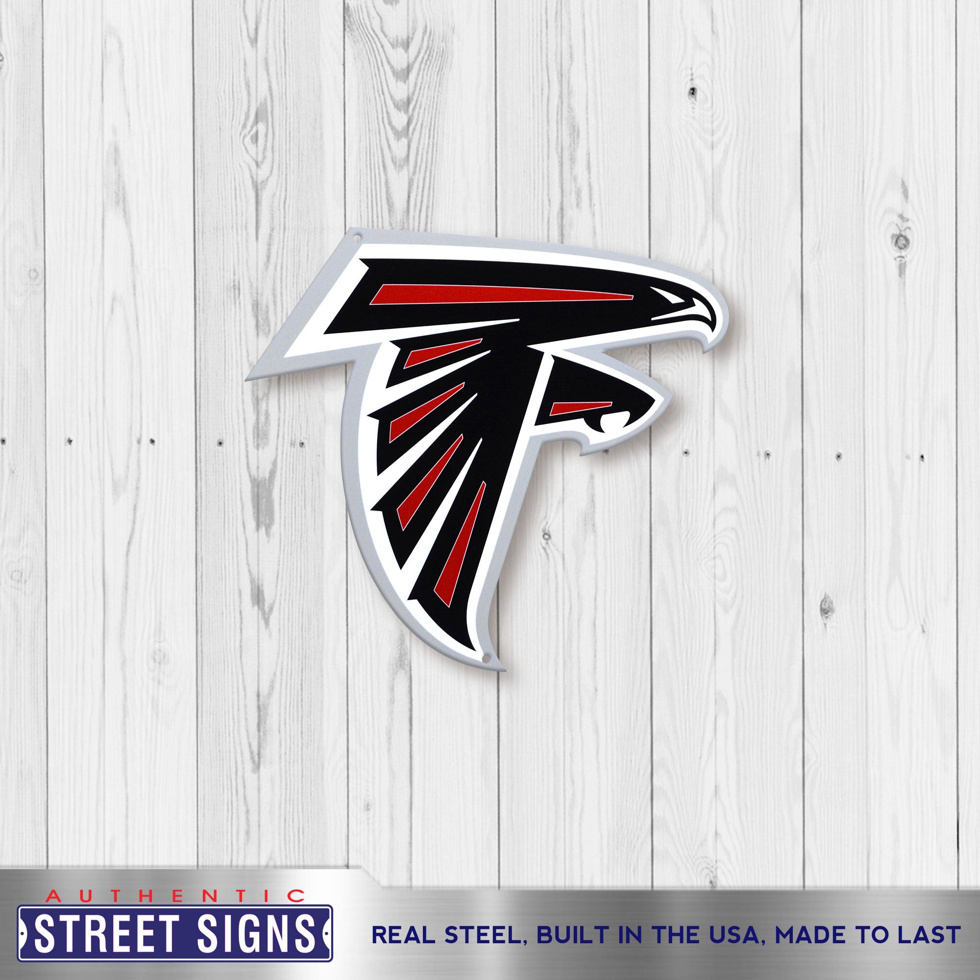 Atlanta Falcons 12" Spirit Size Steel Laser Cut Sign