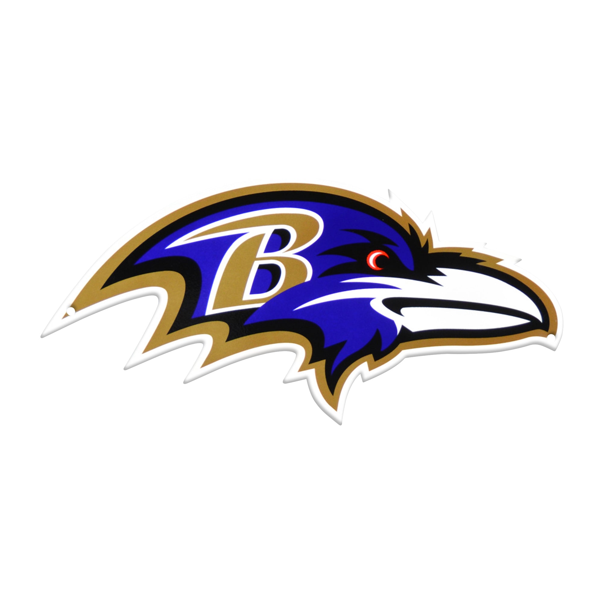 Baltimore Ravens 12" Spirit Size Steel Laser Cut Sign
