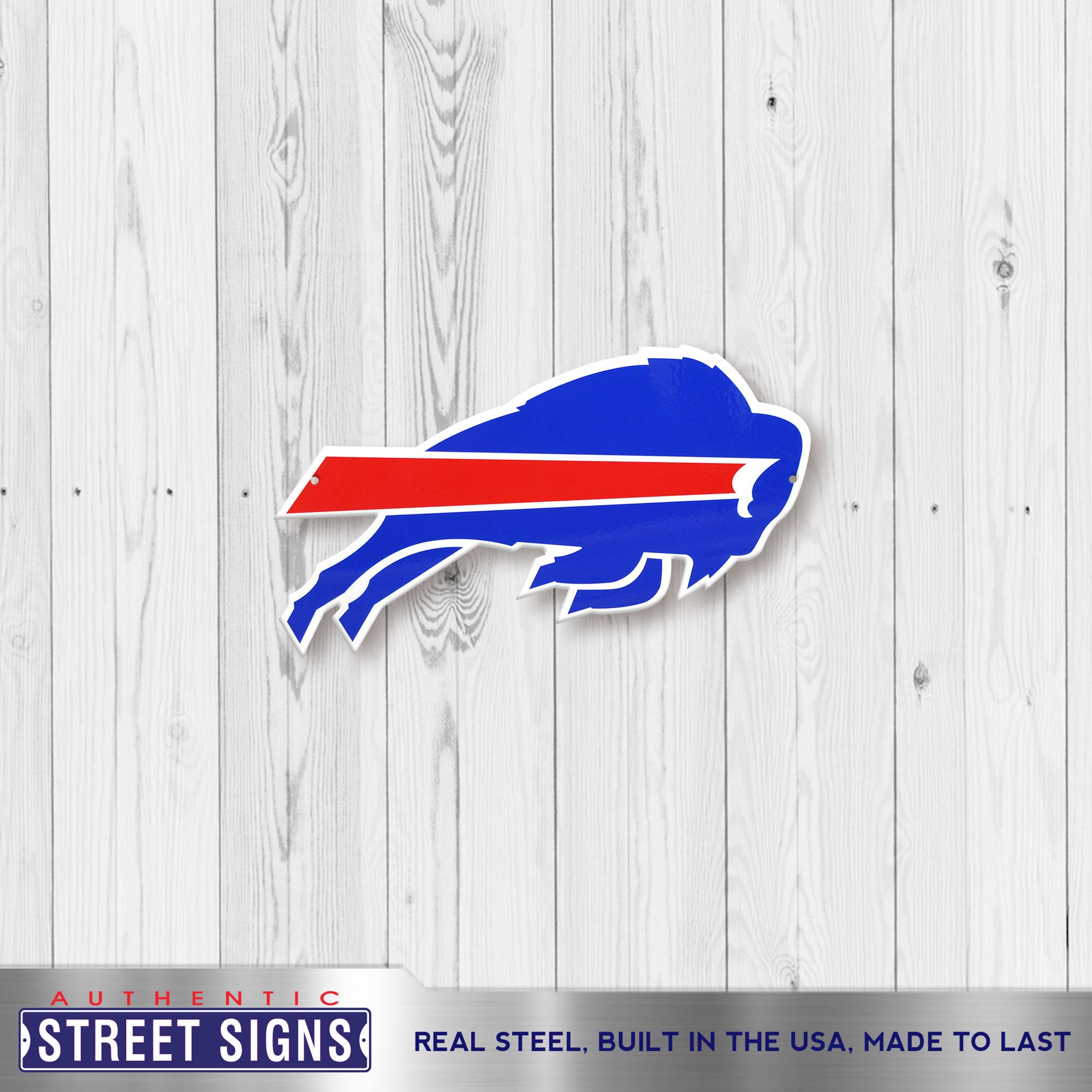 Buffalo Bills 12" Spirit Size Steel Laser Cut Sign