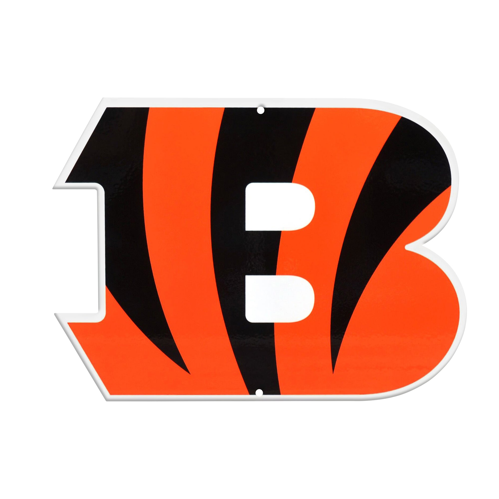 Cincinnati Bengals 12" Spirit Size Steel Laser Cut Sign
