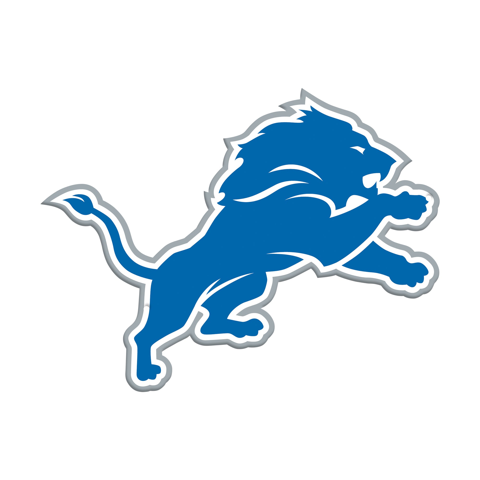 Detroit Lions 12" Spirit Size Steel Laser Cut Sign