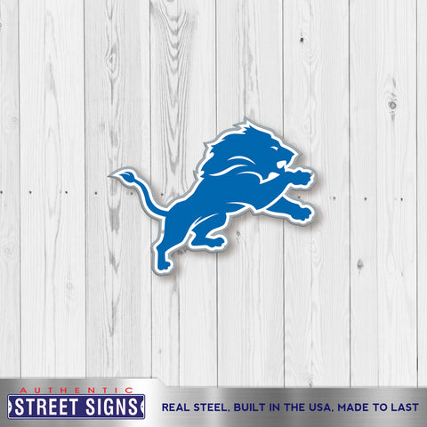 Detroit Lions - Vintage Logo 12 Spirit Size Steel Laser Cut Sign –  authenticstreetsigns