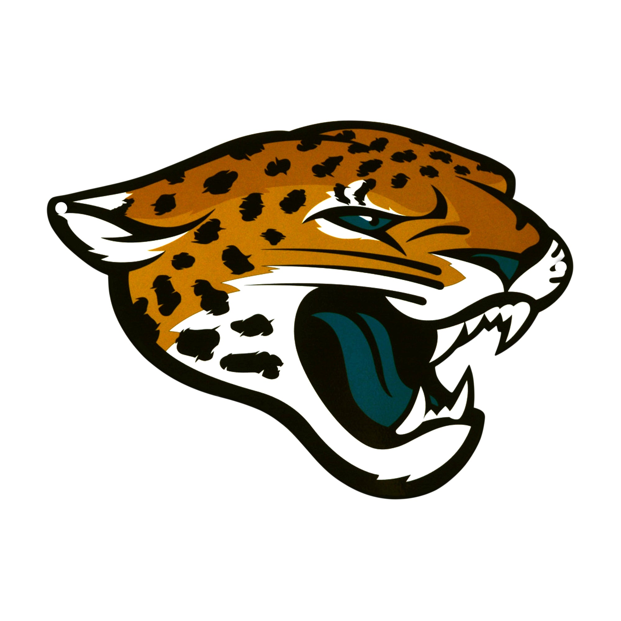 Jacksonville Jaguars 12" Spirit Size Steel Laser Cut Sign