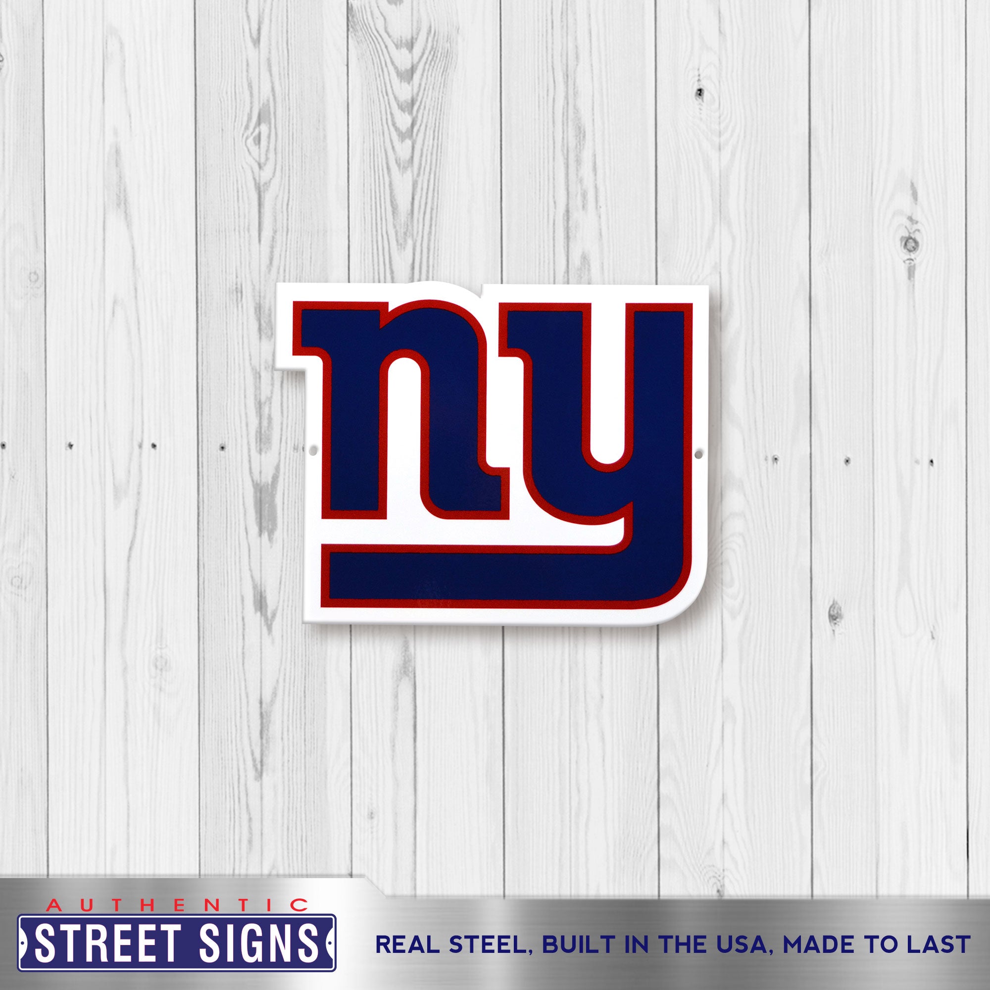New York Giants 12" Spirit Size Steel Laser Cut Sign