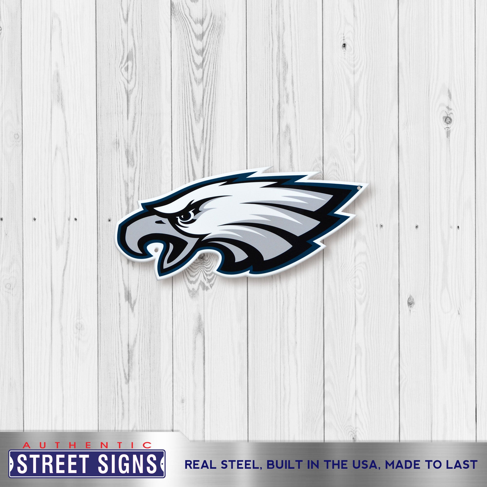Philadelphia Eagles 12" Spirit Size Steel Laser Cut Sign