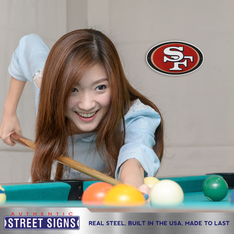 Authentic Street Signs San Francisco 49ers Metal 12-in H x 12-in W Sports  Metal Sign at