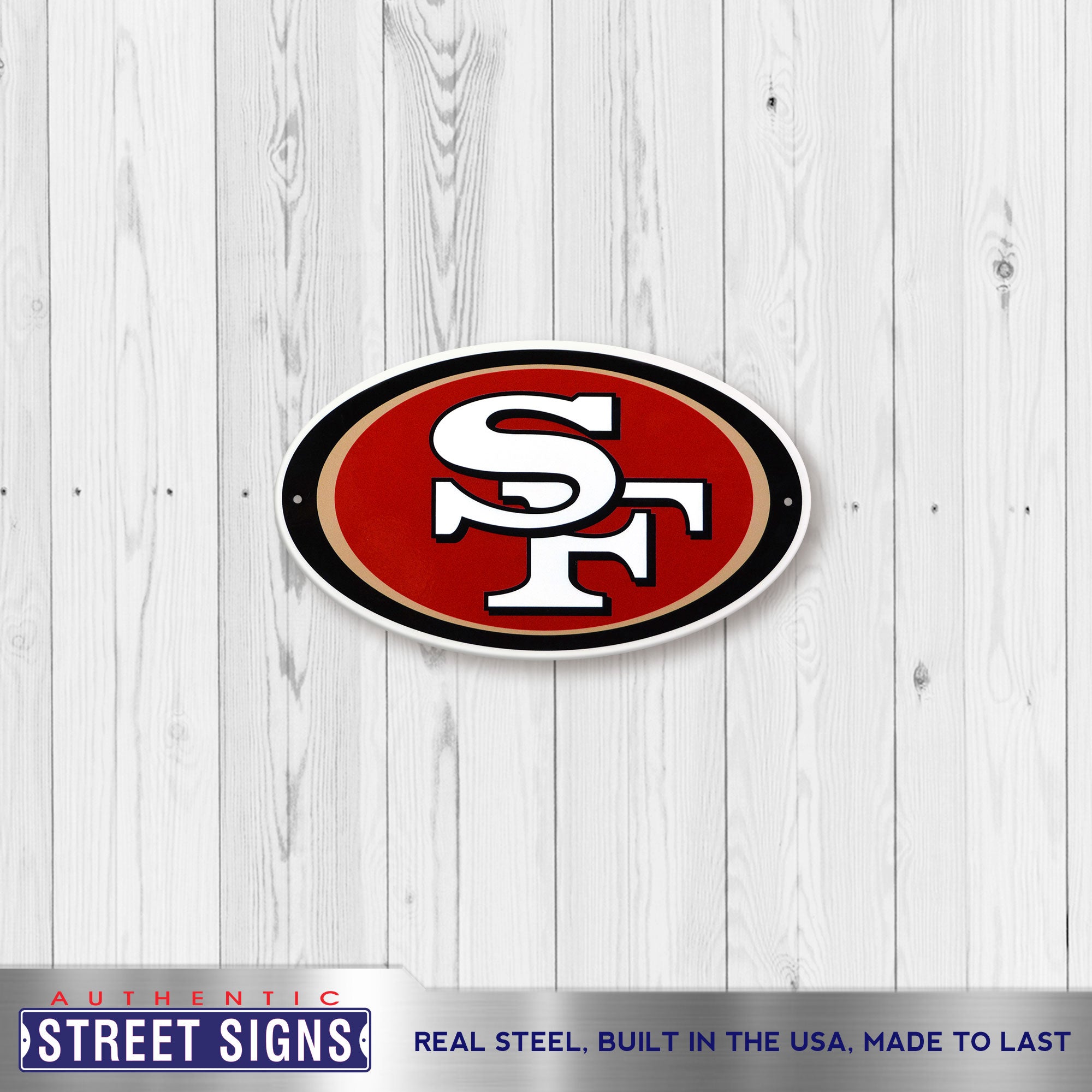 San Francisco 49ers 12" Spirit Size Steel Laser Cut Sign