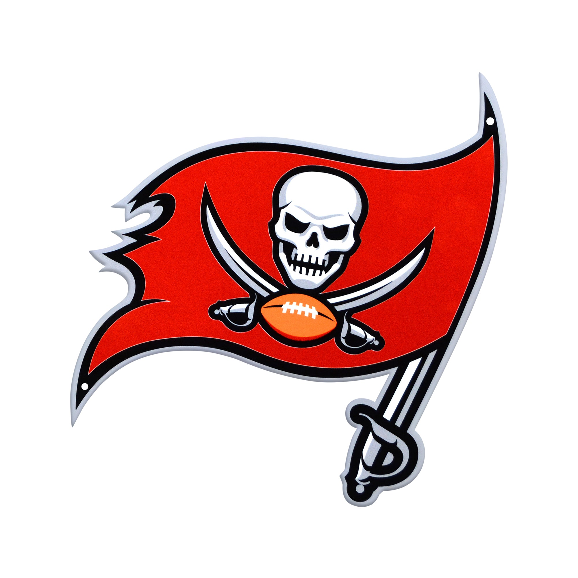 Tampa Bay Buccaneers 12" Spirit Size Steel Laser Cut Sign