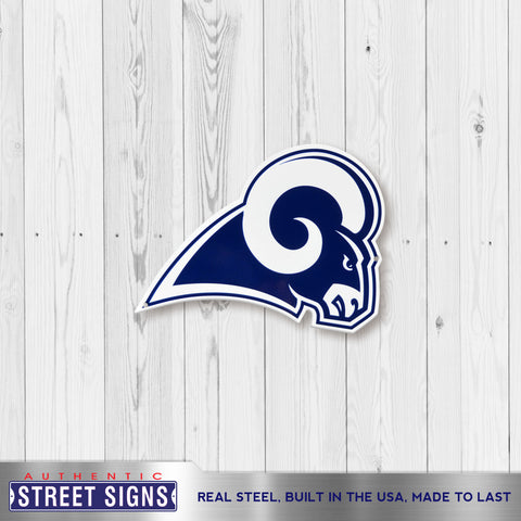 Los Angeles Rams - White Vintage Logo 12