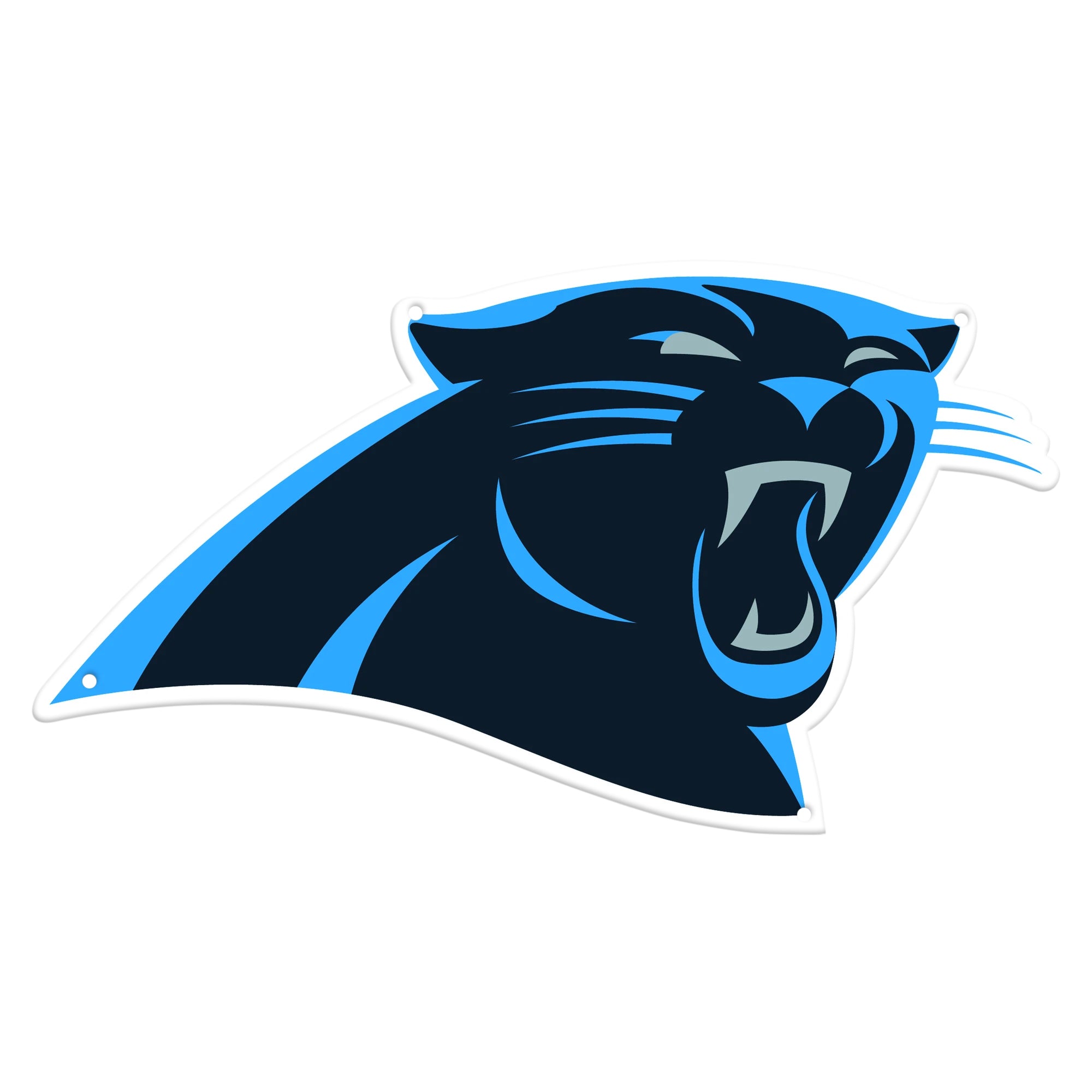 Carolina Panthers 24"x13" Statement Size Steel Laser Cut Sign