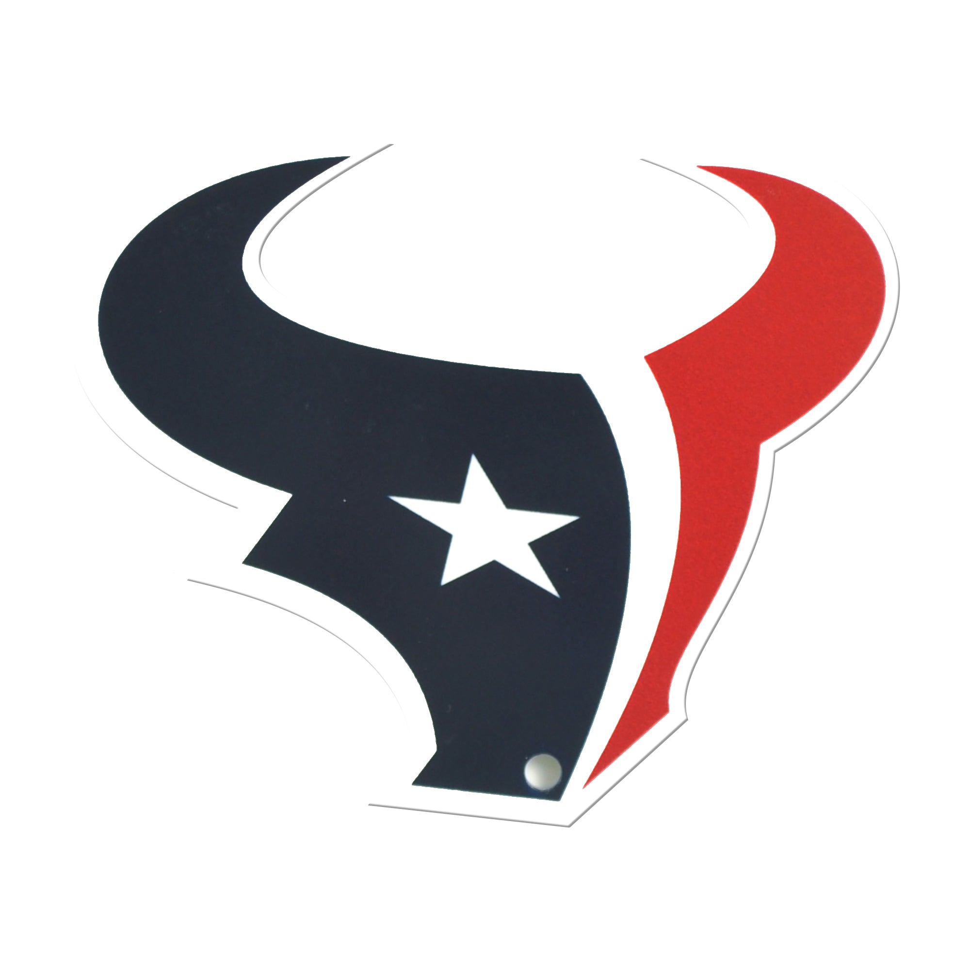Houston Texans 20.5"x17.5" Statement Size Steel Laser Cut Sign