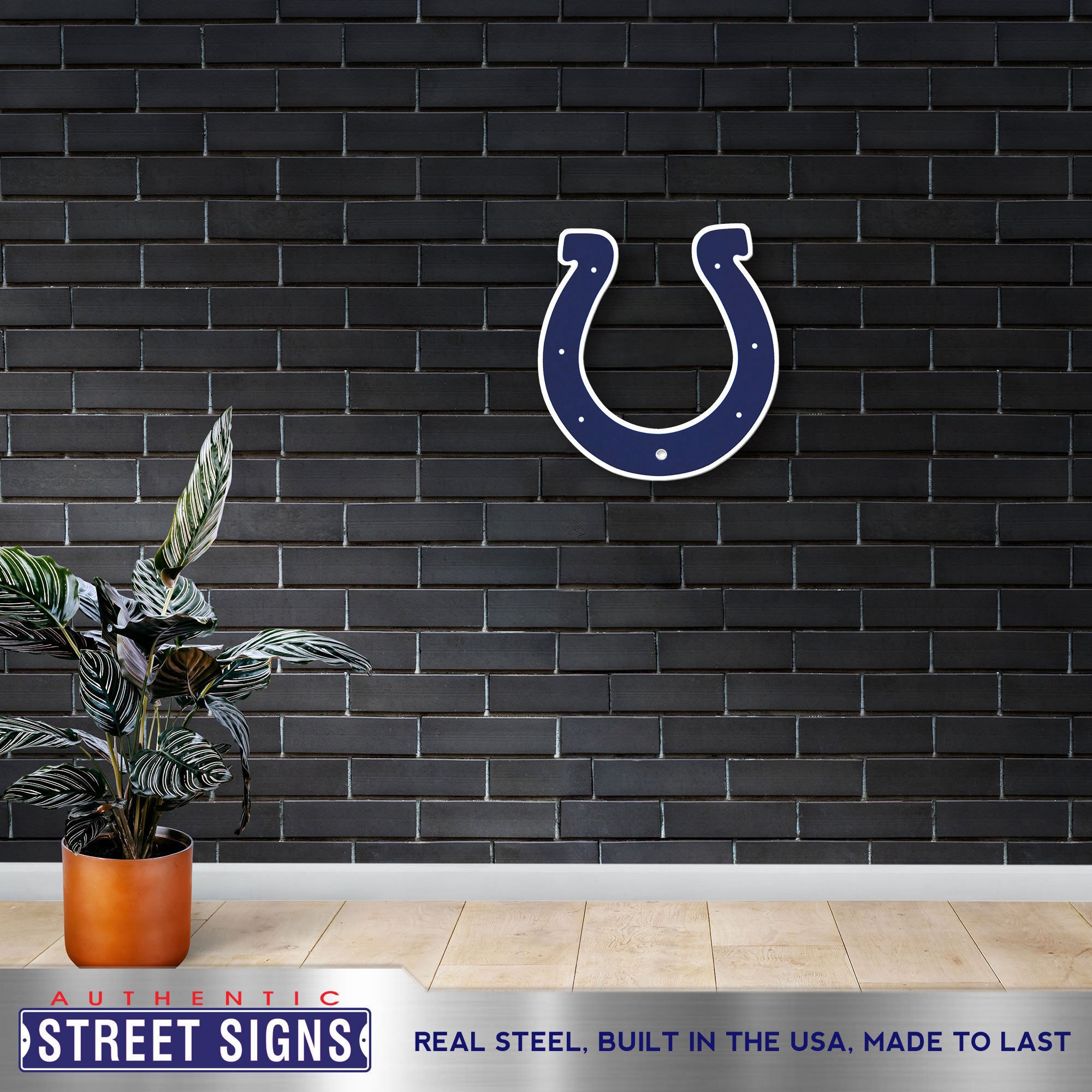 Indianapolis Colts 20-24" Statement Size Steel Laser Cut Sign