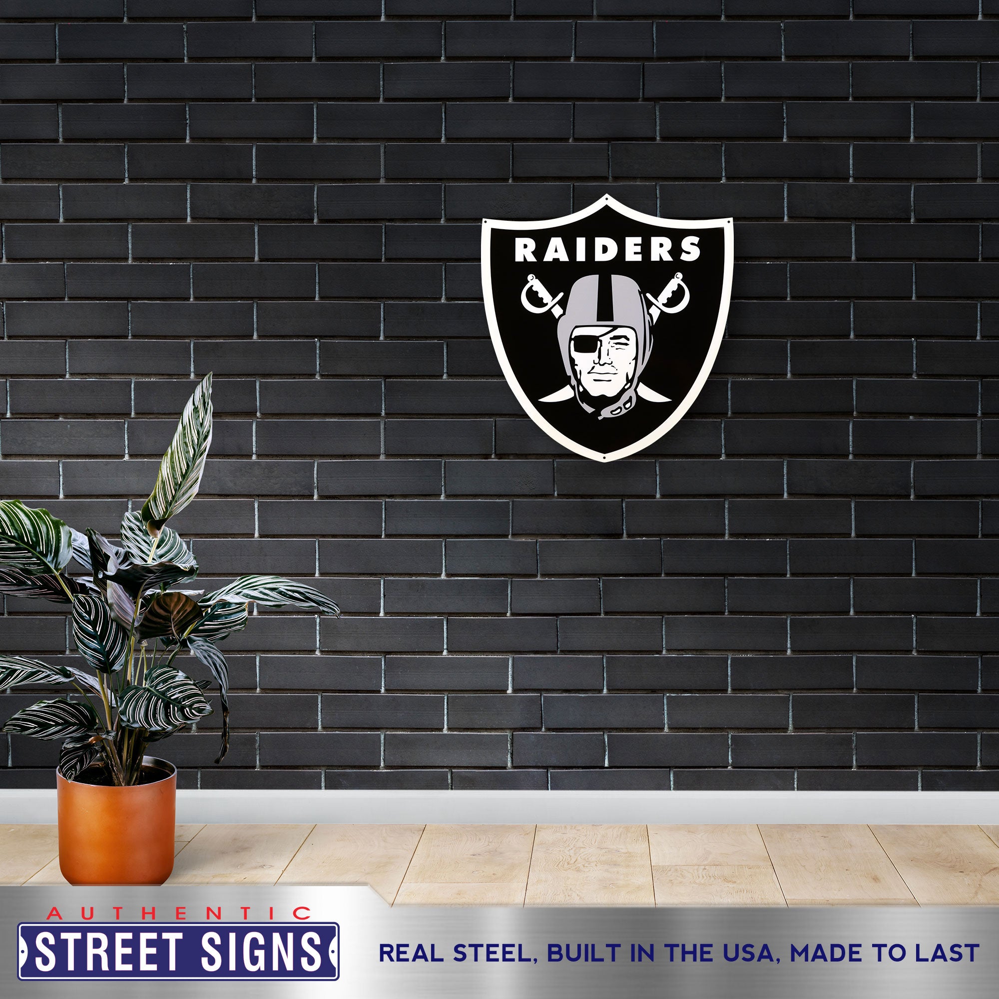 Las Vegas Raiders 18" X 20"  Statement Size Steel Laser Cut Sign