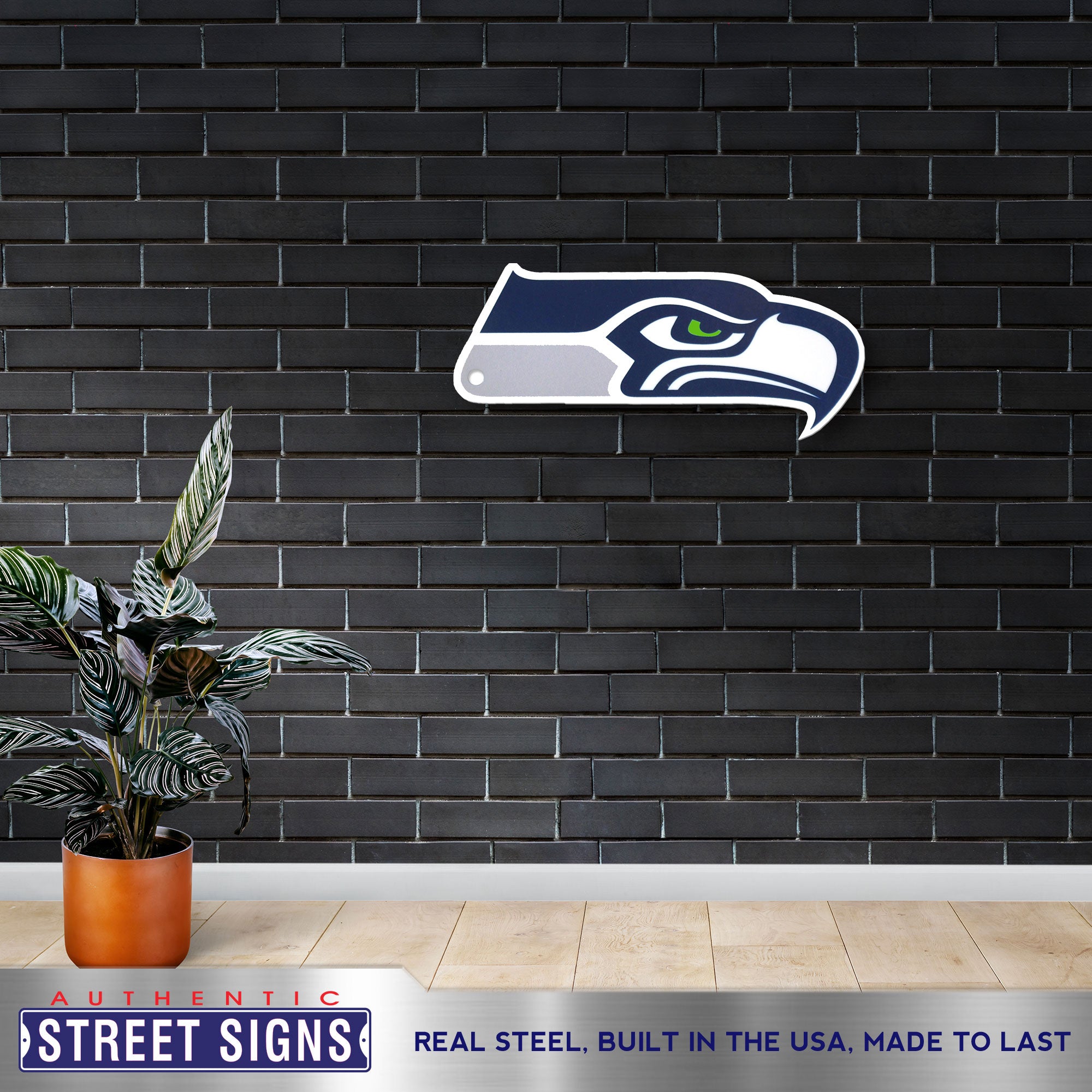 Seattle Seahawks 24" Statement Size Steel Laser Cut Sign