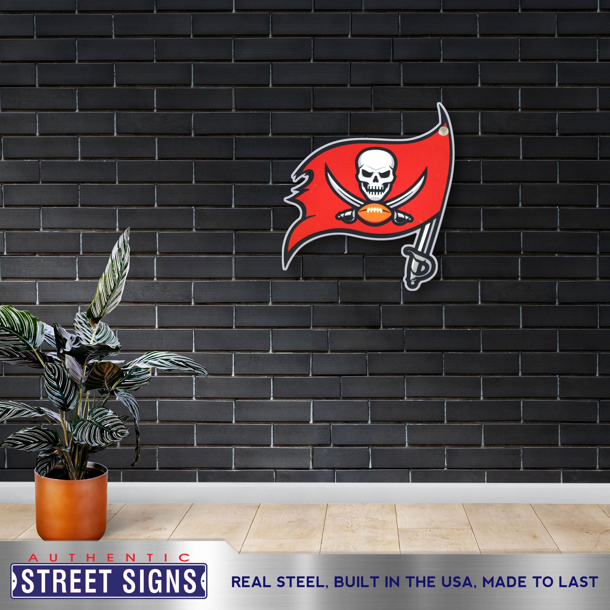 Tampa Bay Buccaneers 24" Statement Size Steel Laser Cut Sign