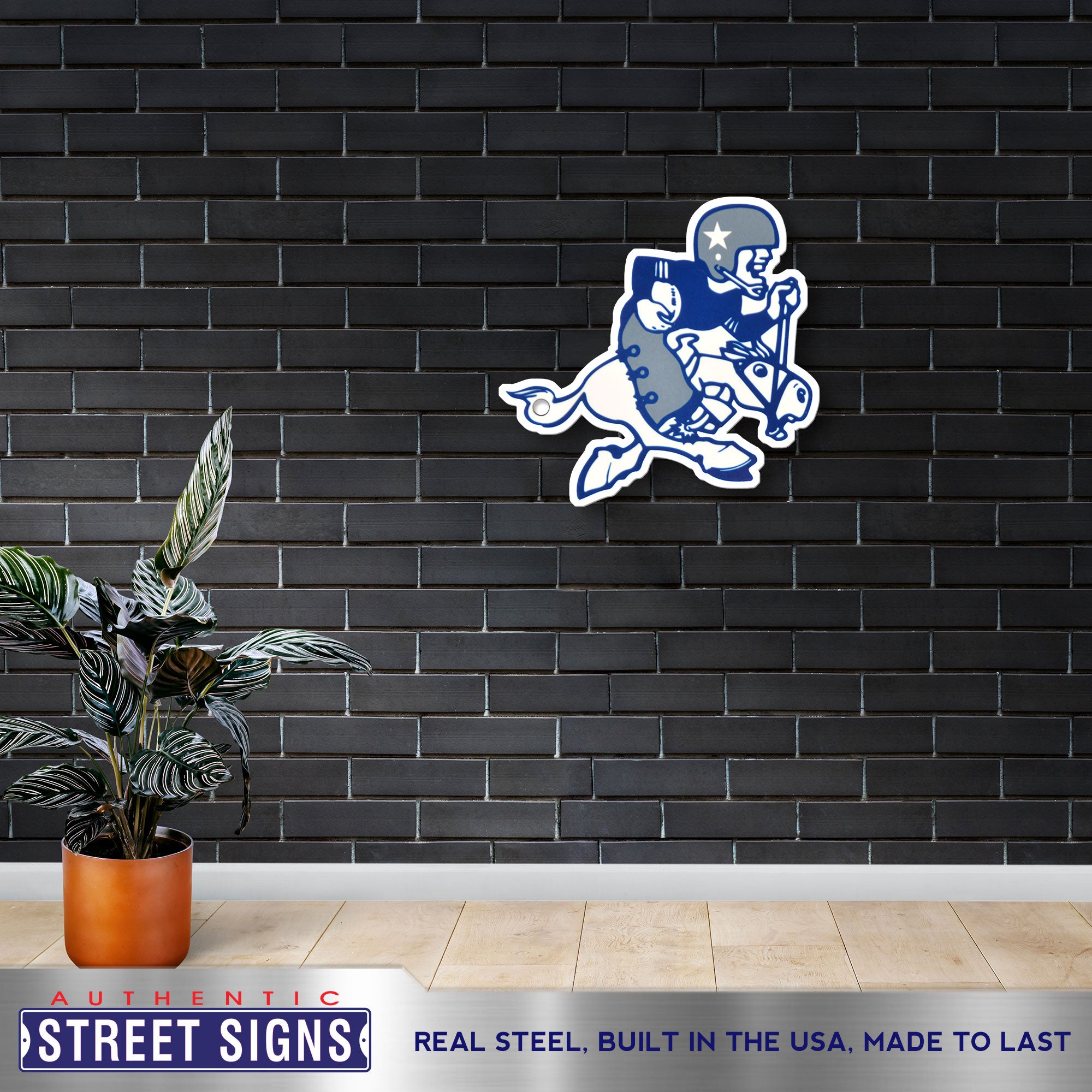 Dallas Cowboys 20-24" Statement Size Steel Laser Cut Sign
