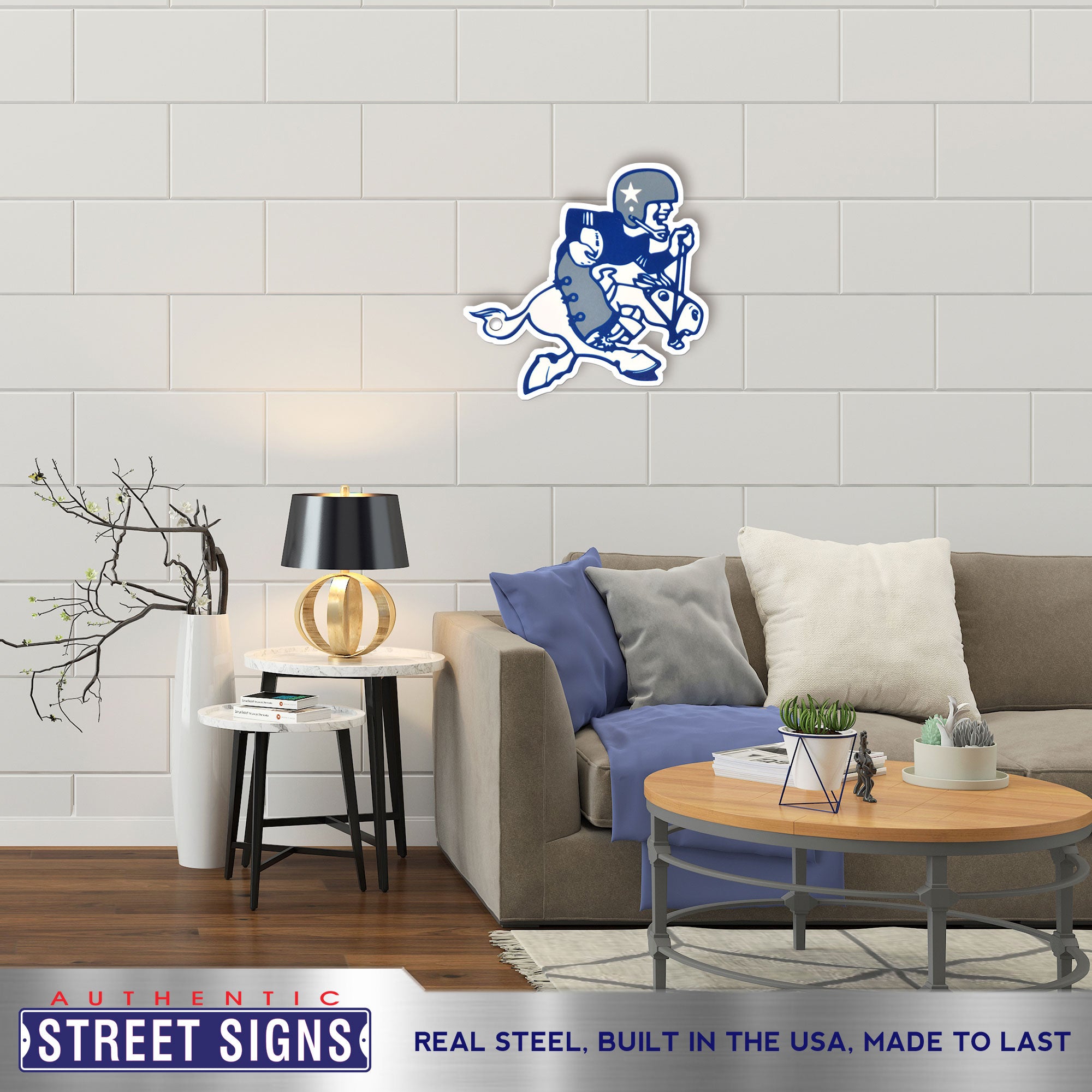 Dallas Cowboys 20-24" Statement Size Steel Laser Cut Sign