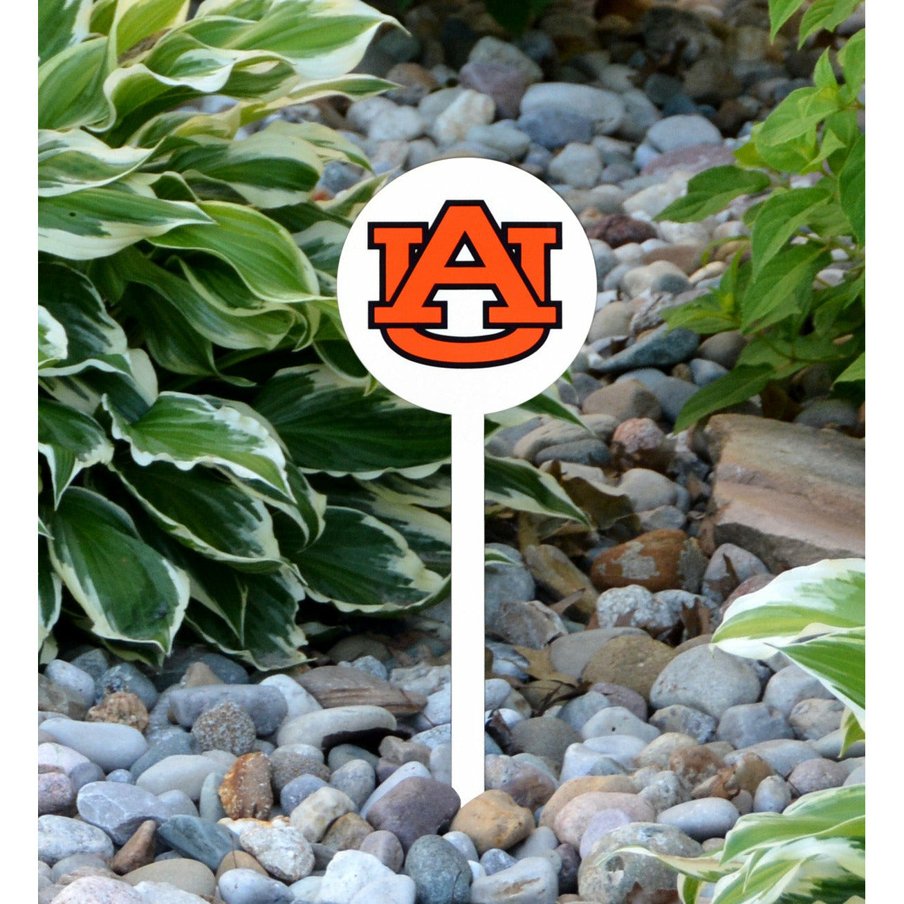 Auburn Tigers White Steel Garden Stake