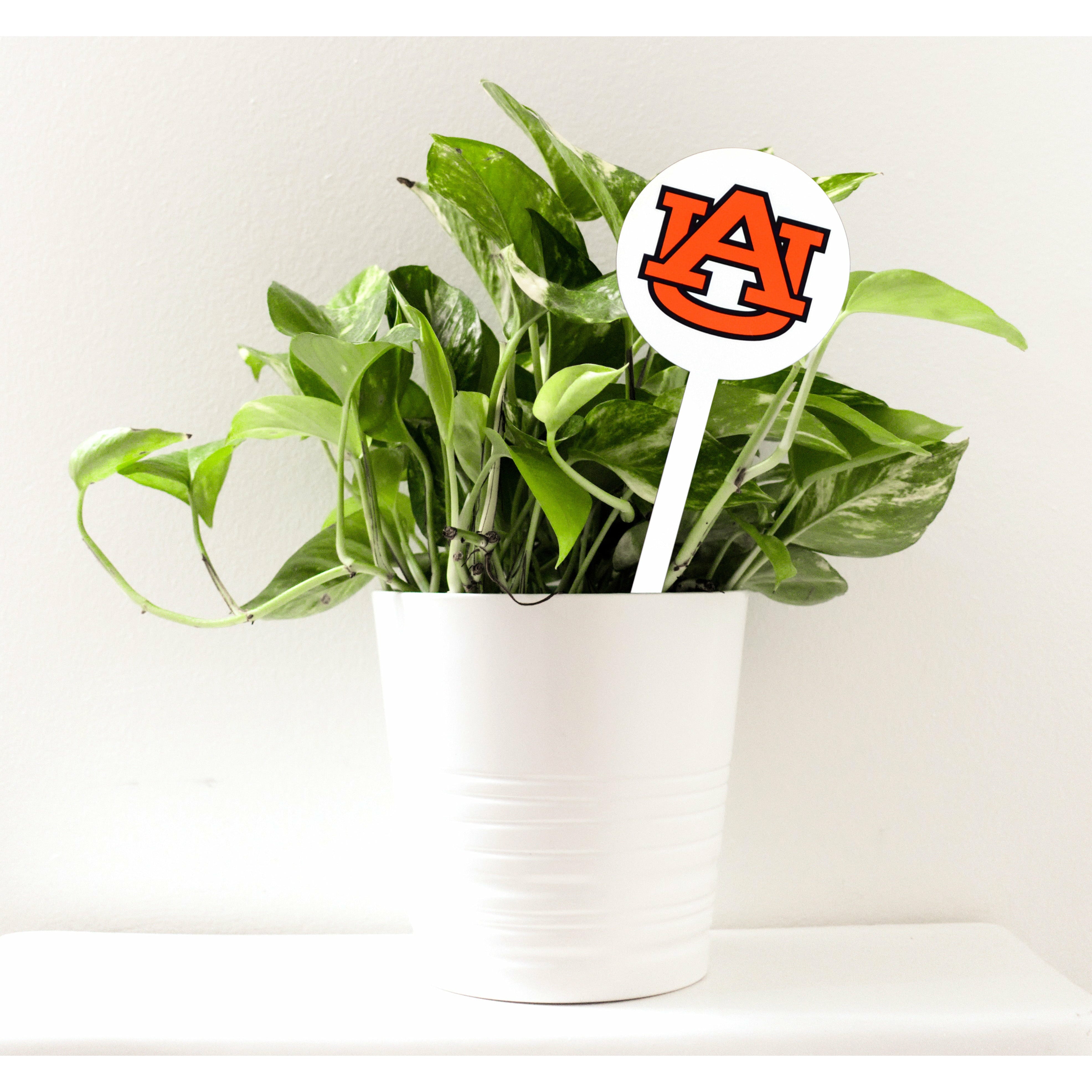 Auburn Tigers White Steel Garden Stake