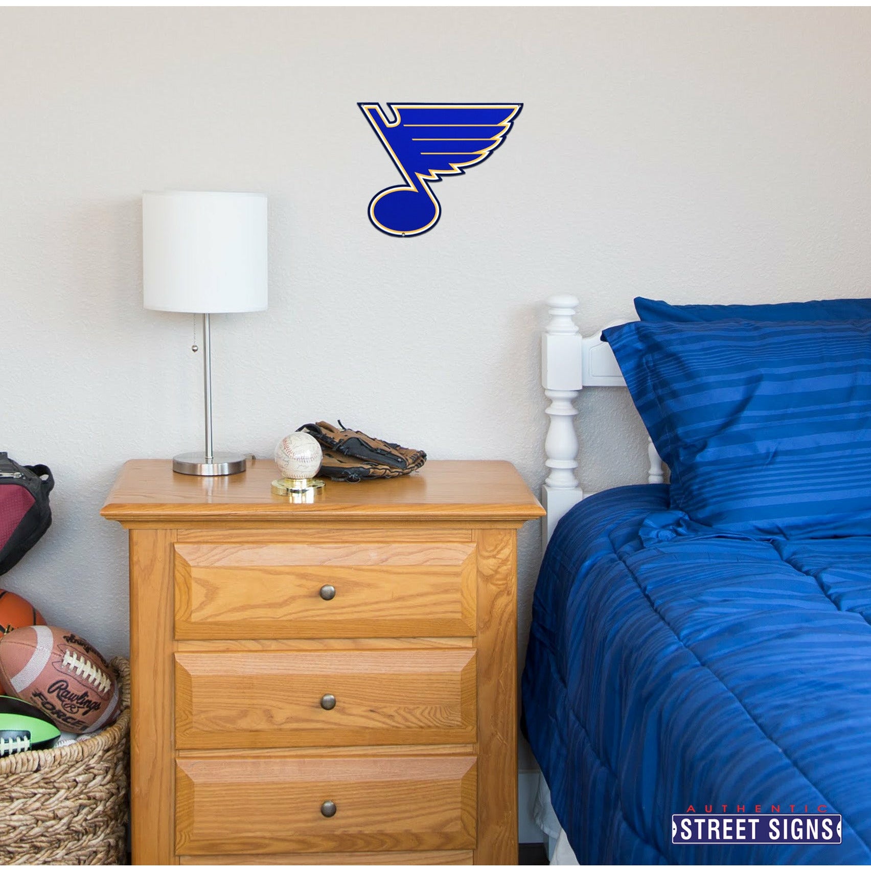 St. Louis Blues 12" Spirit Size Steel Laser Cut Sign