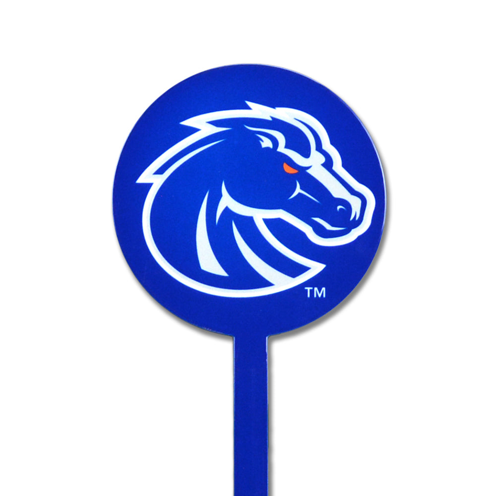 Boise State Broncos Blue Steel Garden Stake
