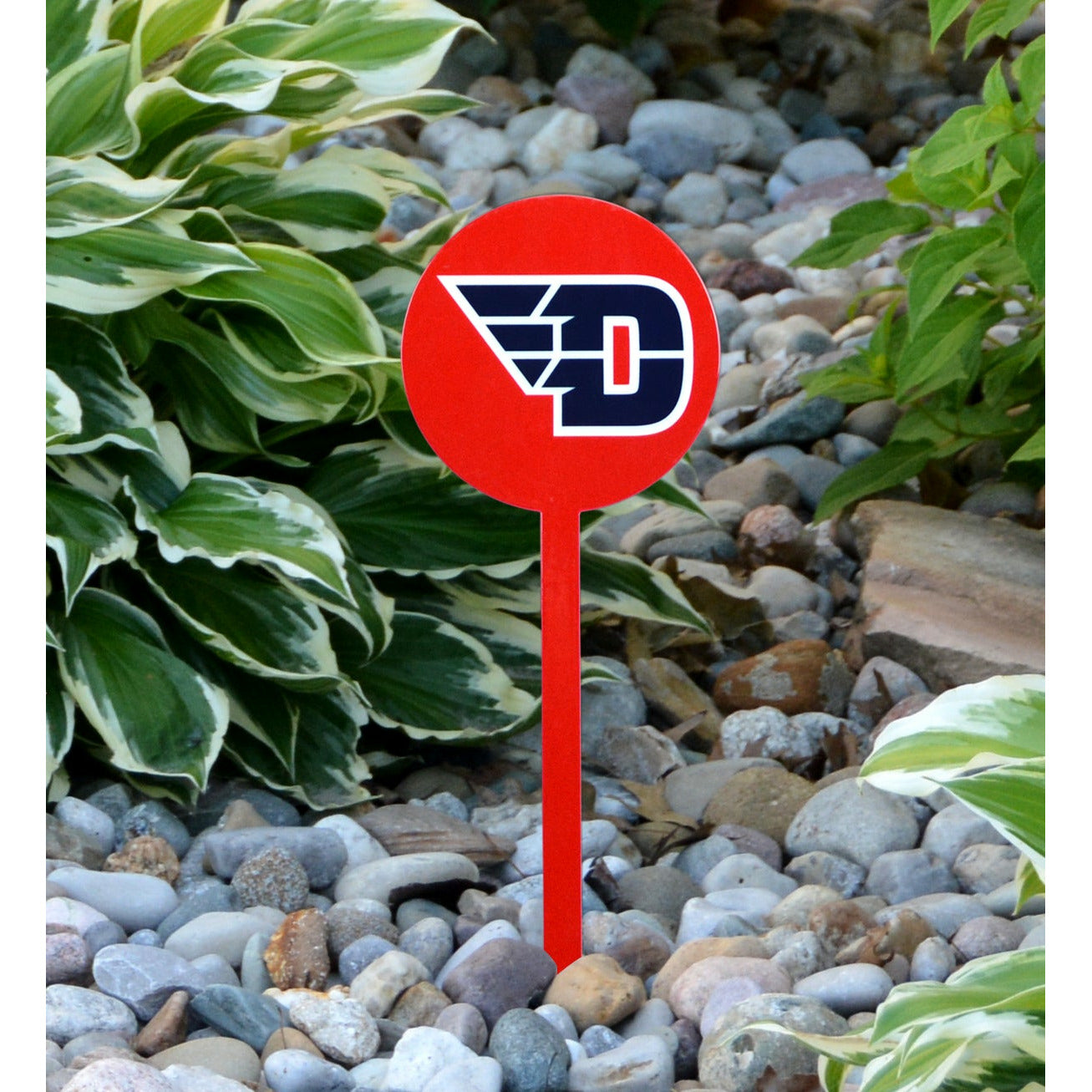 Dayton Flyers Red Steel Garden Stake
