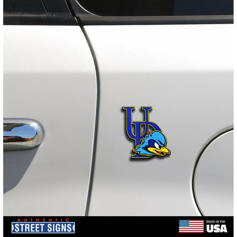 Delaware Blue Hens - State w/Bird #16 Steel Super Magnet