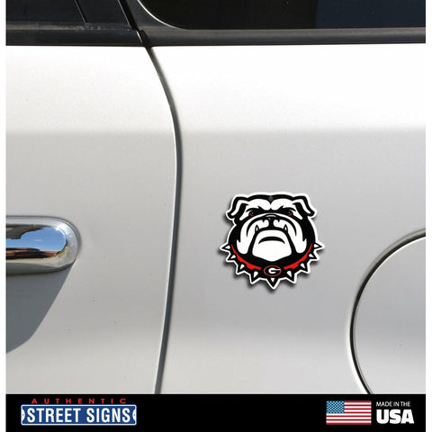 Georgia Bulldogs - Bulldog Head Steel Super Magnet
