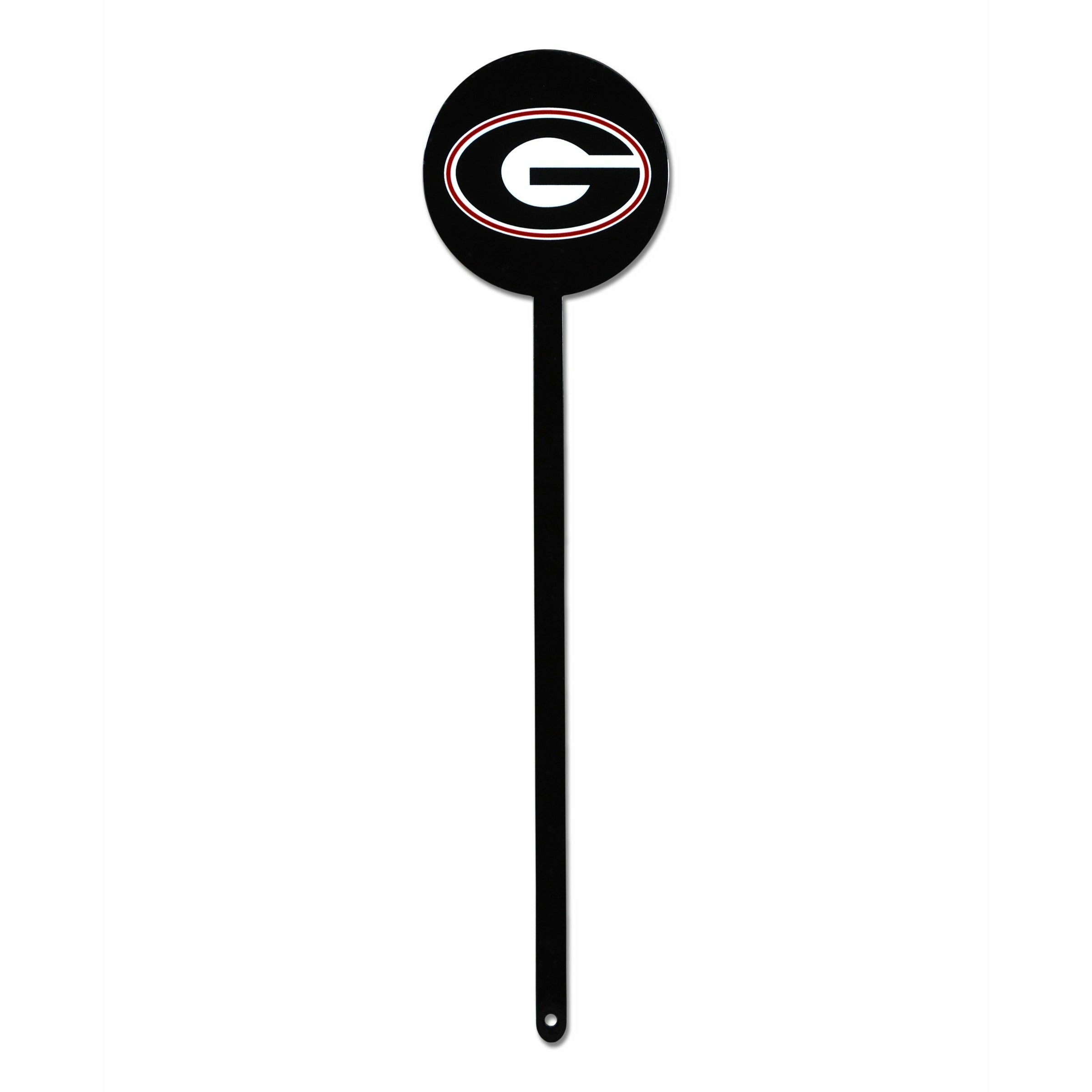 Georgia Bulldogs Black Steel Garden Stake
