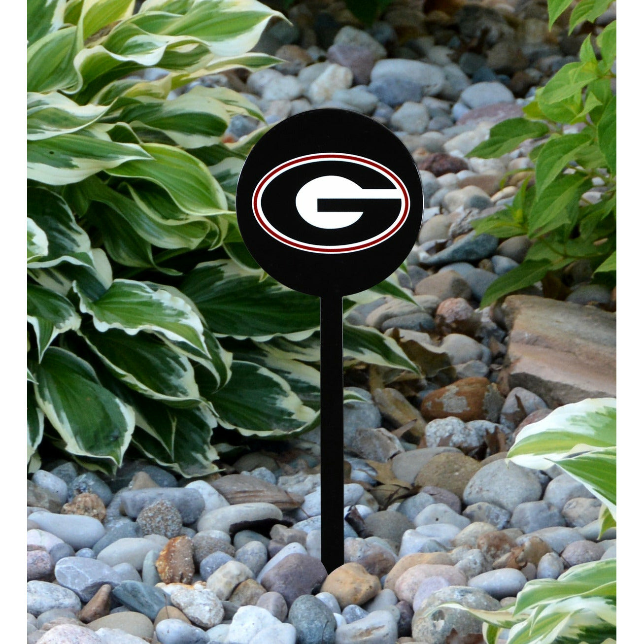 Georgia Bulldogs Black Steel Garden Stake