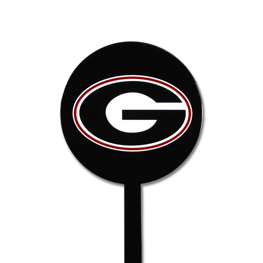 Georgia Bulldogs Black Steel Garden Stake