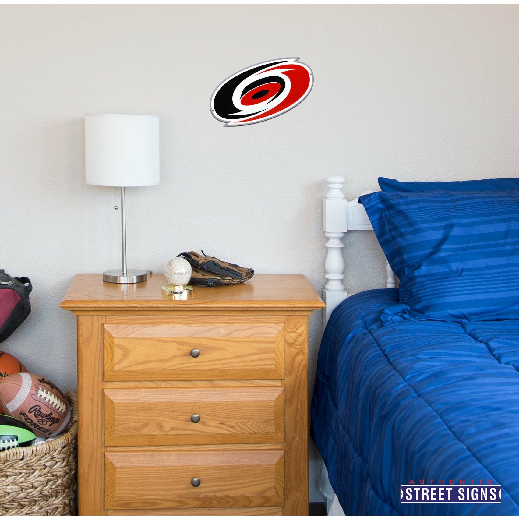 Carolina Hurricanes 12" Spirit Size Steel Laser Cut Sign