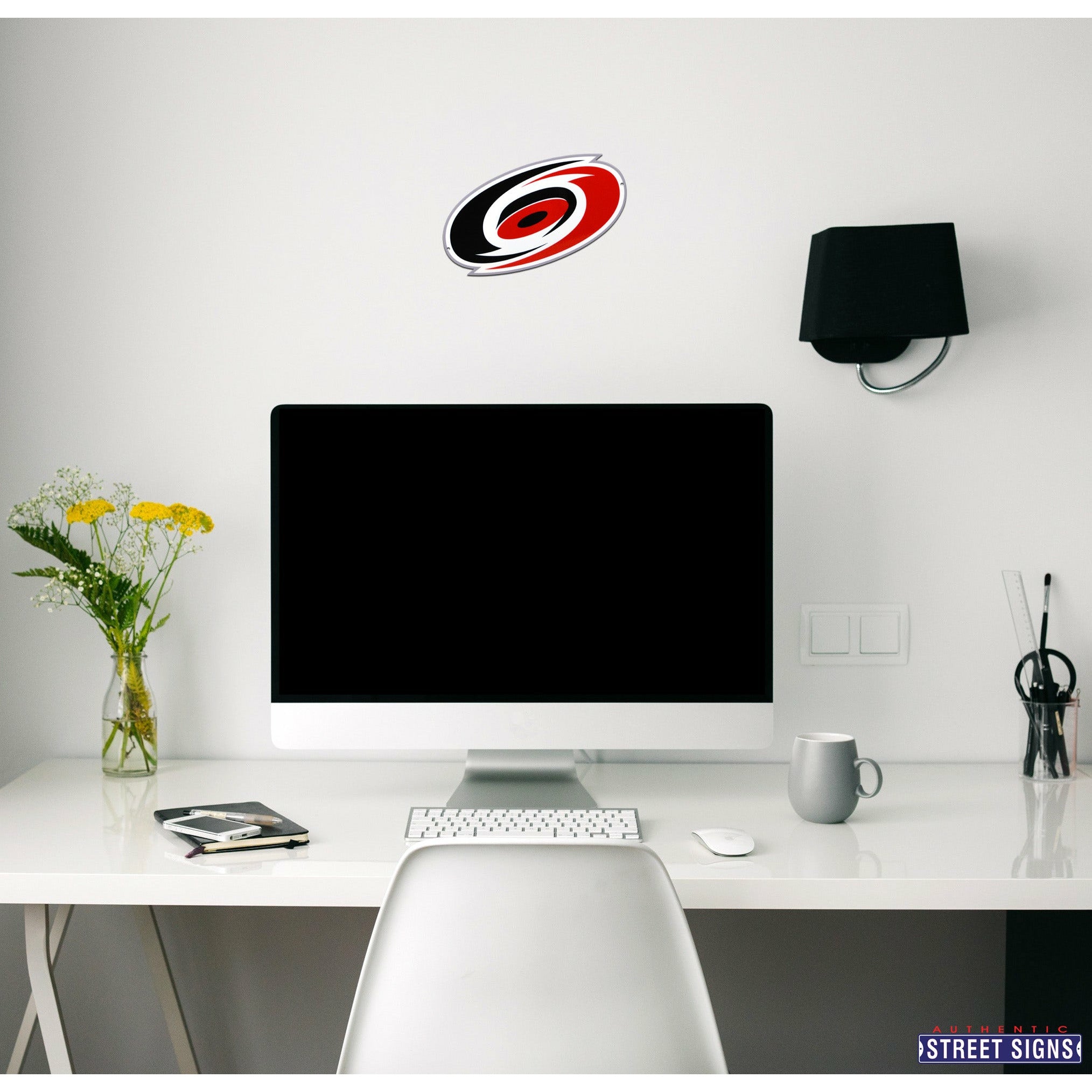 Carolina Hurricanes 12" Spirit Size Steel Laser Cut Sign