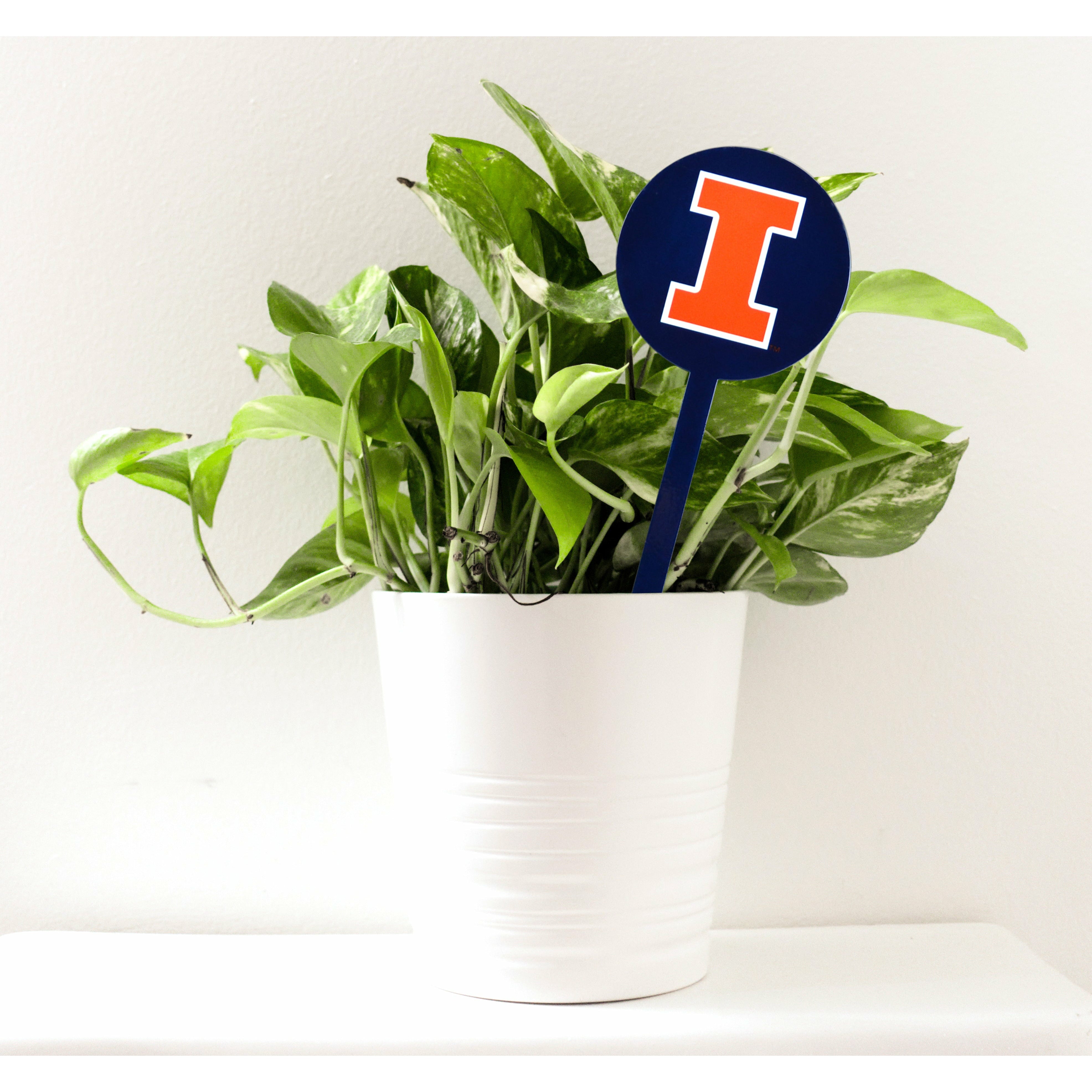 Illinois Fighting Illini Navy Steel Garden Stake