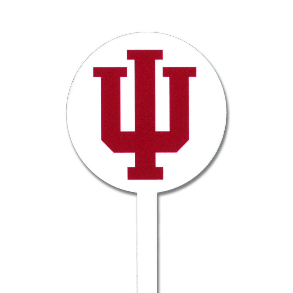 Indiana Hoosiers White Steel Garden Stake
