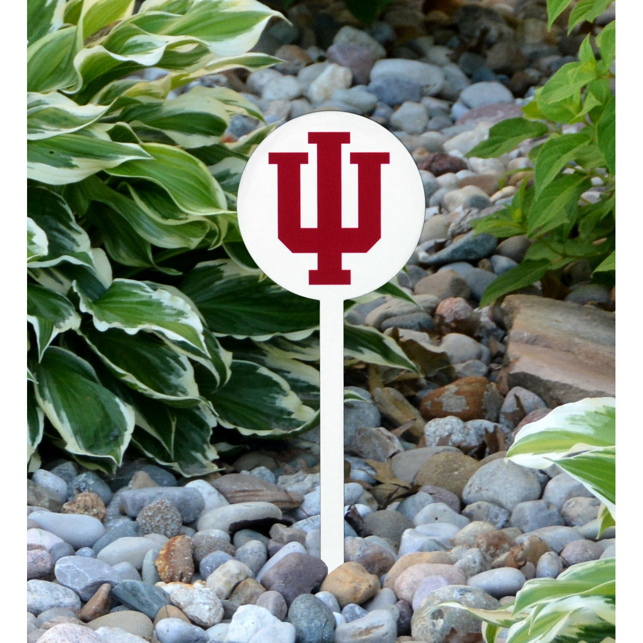 Indiana Hoosiers White Steel Garden Stake