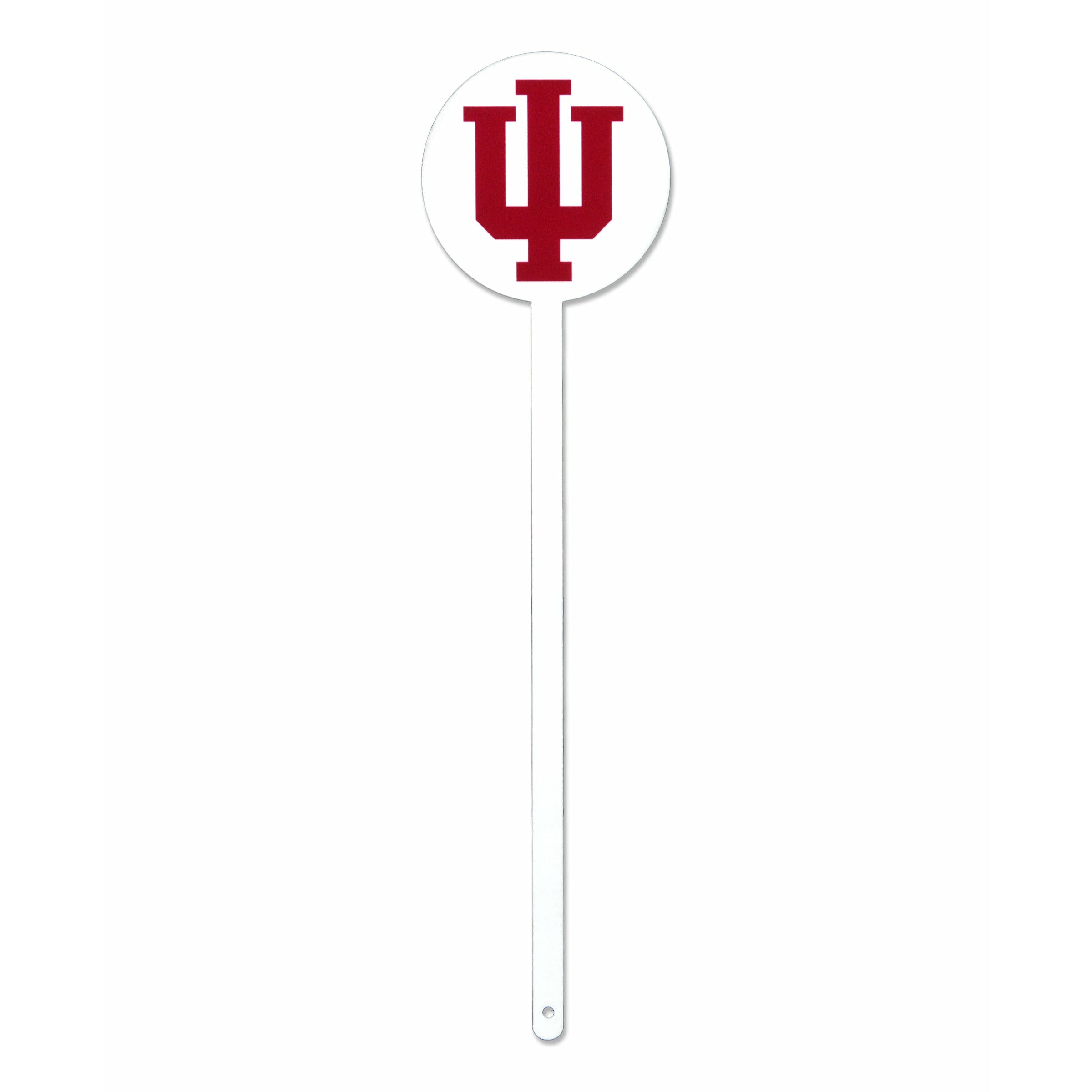 Indiana Hoosiers White Steel Garden Stake