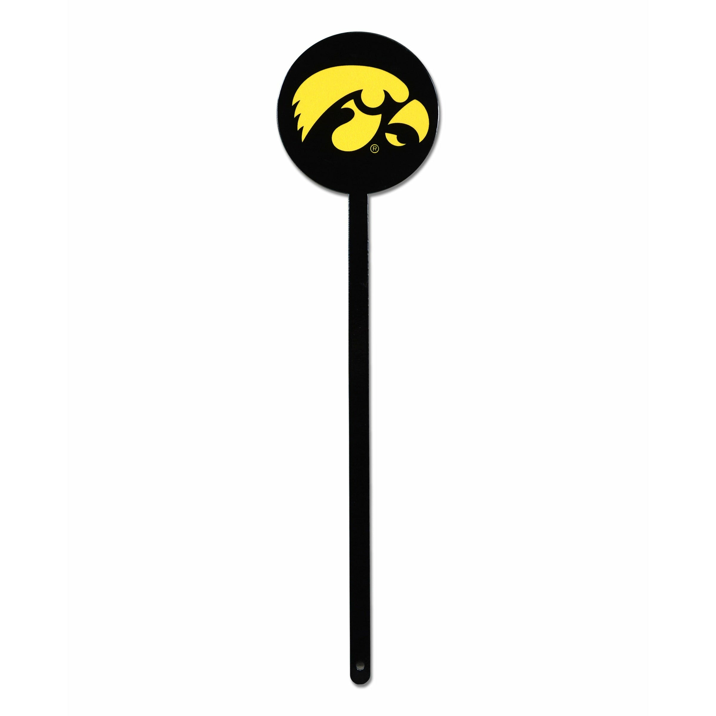 Iowa Hawkeyes Black Steel Garden Stake